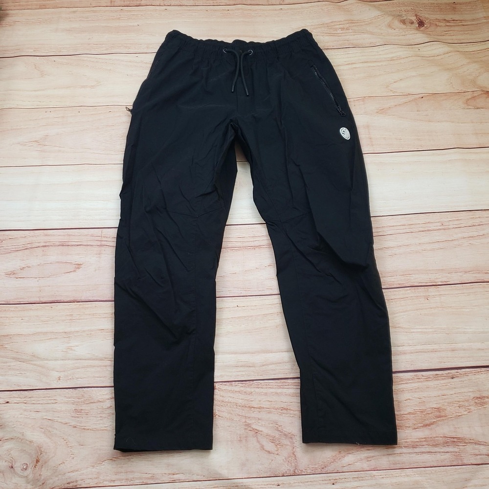 TSM Pants‎ Mens Large Black Nylon Spandex Esports Joggers Athletic Logo